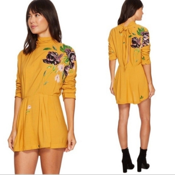 🆕 Free People Gemma Floral Tunic Mini Dress - Picture 3 of 10